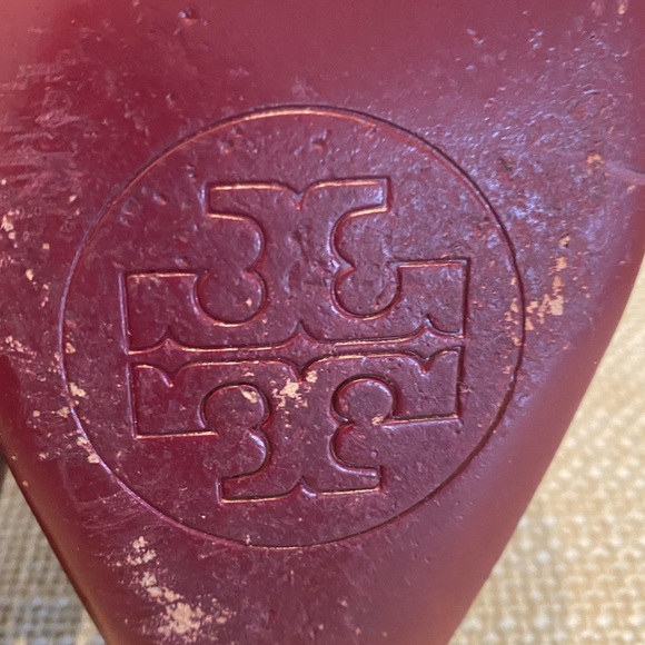 Vintage Tory Burch Spectator Pumps / Merlot & White / Womens Size  6 - Picture 12 of 13